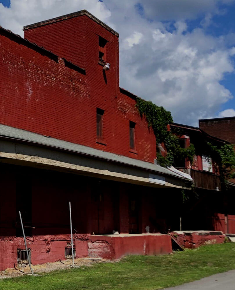 Brick building