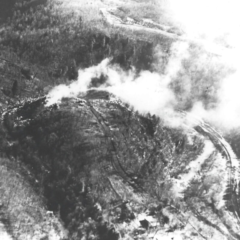 Aerial photo of the former Beckley landfill